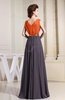 Hawaiian A-line Zip up Chiffon Pleated Evening Dresses
