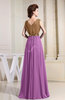 Vintage A-line Sleeveless Zip up Chiffon Pleated Prom Dresses