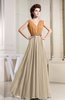 Casual A-line Chiffon Floor Length Pleated Bridesmaid Dresses