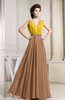 Informal A-line Sleeveless Zipper Chiffon Floor Length Bridesmaid Dresses