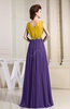 Informal A-line Sleeveless Zipper Chiffon Floor Length Bridesmaid Dresses