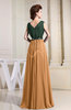 Antique A-line Sleeveless Chiffon Floor Length Bridesmaid Dresses