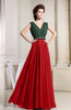 Antique A-line Sleeveless Chiffon Floor Length Bridesmaid Dresses