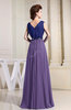 Informal Sleeveless Zip up Chiffon Floor Length Pleated Evening Dresses