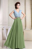 Elegant Sleeveless Zipper Chiffon Pleated Prom Dresses
