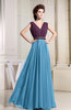 Elegant A-line Sleeveless Chiffon Floor Length Bridesmaid Dresses