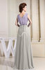 Antique Sleeveless Zip up Chiffon Floor Length Pleated Bridesmaid Dresses