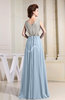 Elegant A-line V-neck Sleeveless Chiffon Bridesmaid Dresses