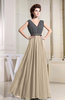 Elegant Sleeveless Zipper Chiffon Floor Length Pleated Prom Dresses