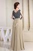 Elegant Sleeveless Zipper Chiffon Floor Length Pleated Prom Dresses