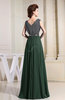 Elegant Sleeveless Zipper Chiffon Floor Length Pleated Prom Dresses