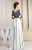 Elegant Sleeveless Zipper Chiffon Floor Length Pleated Prom Dresses