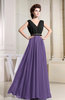 Informal A-line Chiffon Floor Length Pleated Evening Dresses