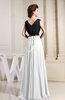 Informal A-line Chiffon Floor Length Pleated Evening Dresses