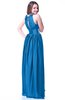 Glamorous Halter Sleeveless Chiffon-Satin Ribbon Plus Size Prom Dresses