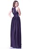 Glamorous Halter Sleeveless Chiffon-Satin Ribbon Plus Size Prom Dresses