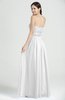 Classic A-line Strapless Sleeveless Chiffon Rhinestone Plus Size Prom Dresses