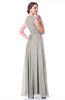 Classic A-line Zipper Chiffon Pleated Plus Size Prom Dresses