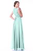 Classic A-line Zipper Chiffon Pleated Plus Size Prom Dresses