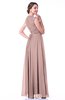 Classic A-line Zipper Chiffon Pleated Plus Size Prom Dresses