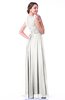 Classic A-line Zipper Chiffon Pleated Plus Size Prom Dresses