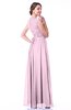 Classic A-line Zipper Chiffon Pleated Plus Size Prom Dresses