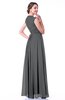 Classic A-line Zipper Chiffon Pleated Plus Size Prom Dresses