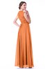 Classic A-line Zipper Chiffon Pleated Plus Size Prom Dresses