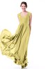 Classic A-line Zipper Chiffon Pleated Plus Size Prom Dresses