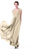 Classic A-line Zipper Chiffon Pleated Plus Size Prom Dresses