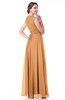 Classic A-line Zipper Chiffon Pleated Plus Size Prom Dresses