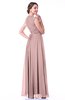 Classic A-line Zipper Chiffon Pleated Plus Size Prom Dresses