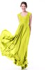 Classic A-line Zipper Chiffon Pleated Plus Size Prom Dresses