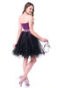 Gorgeous A-line Sweetheart Sleeveless Mini Beaded Plus Size Prom Dresses
