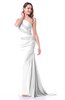 Modern One Shoulder Sleeveless Zipper Chiffon Ruching Plus Size Prom Dresses