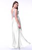 Luxury A-line V-neck Sleeveless Chiffon30 Pleated Plus Size Prom Dresses