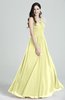 Elegant Asymmetric Neckline Sleeveless Half Backless Chiffon Floor Length Plus Size Prom Dresses