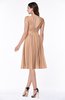 Plain A-line V-neck Zip up Chiffon Sash Plus Size Bridesmaid Dresses
