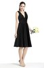Plain A-line V-neck Zip up Chiffon Sash Plus Size Bridesmaid Dresses