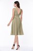 Plain A-line V-neck Zip up Chiffon Sash Plus Size Bridesmaid Dresses