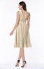 Plain A-line V-neck Zip up Chiffon Sash Plus Size Bridesmaid Dresses