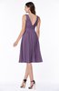 Plain A-line V-neck Zip up Chiffon Sash Plus Size Bridesmaid Dresses