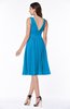 Plain A-line V-neck Zip up Chiffon Sash Plus Size Bridesmaid Dresses