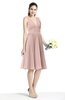 Plain A-line V-neck Zip up Chiffon Sash Plus Size Bridesmaid Dresses