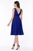 Plain A-line V-neck Zip up Chiffon Sash Plus Size Bridesmaid Dresses