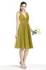 Plain A-line V-neck Zip up Chiffon Sash Plus Size Bridesmaid Dresses