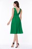 Plain A-line V-neck Zip up Chiffon Sash Plus Size Bridesmaid Dresses