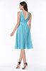 Plain A-line V-neck Zip up Chiffon Sash Plus Size Bridesmaid Dresses