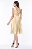 Plain A-line V-neck Zip up Chiffon Sash Plus Size Bridesmaid Dresses