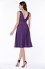 Plain A-line V-neck Zip up Chiffon Sash Plus Size Bridesmaid Dresses